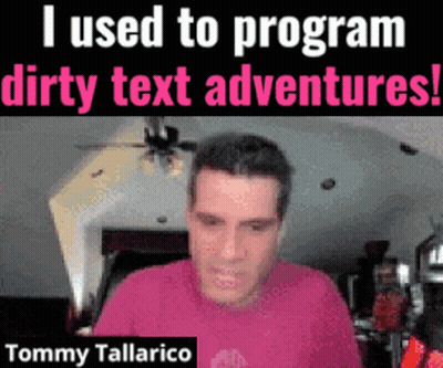 Tommy Tallarico Says He Used To Program Dirty Text Adventures GIF
