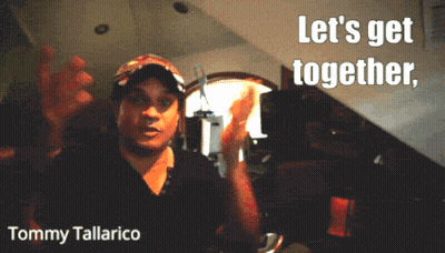 Tommy Tallarico Says Let's Get Together Poster GIF