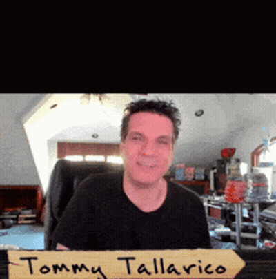 Tommy Tallarico Sitting In Front Of Camera GIF