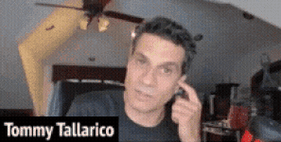 Tommy Tallarico Talking On Cell Phone GIF