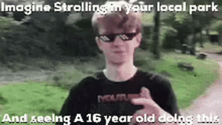 Tommyinnit Strolling In Local Park GIF