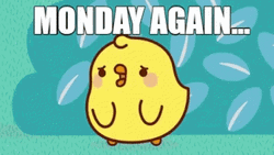 Tomorrow Is Monday Cute Little Chick GIF