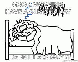 Tomorrow Is Monday Jumping Text Animation GIF