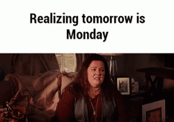 Tomorrow Is Monday Melissa McCarthy GIF