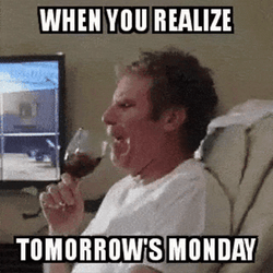 Tomorrow Is Monday Panic Attack Will Ferrell GIF