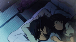 Tomoya Okazaki And Nagisa Shiota Anime Sleep Together GIF