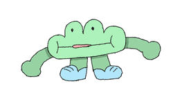 Tongue Out Fun Cute Frog GIF