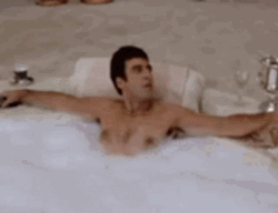 Tony Montana Bubble Bath GIF