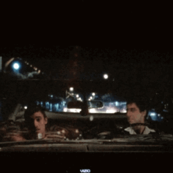 Tony Montana Driving With His Buddy GIF