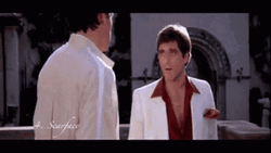 Tony Montana Scolding Someone GIF
