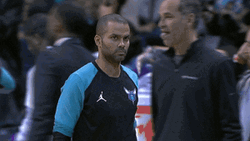 Tony Parker Miles Bridges Hug GIF
