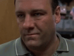 Tony Soprano Head Shake GIF