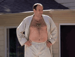 Tony Soprano In Robe GIF