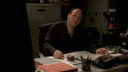 Tony Soprano Office GIF