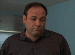 Tony Soprano Sad Face GIF