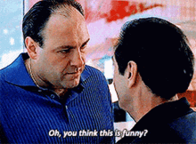 Tony Sopranos Confronting A Man GIF