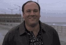 Tony Sopranos Happily Walking GIF