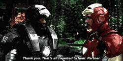 Tony Stark And His Partner  GIF