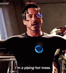 Tony Stark Hot Mess GIF