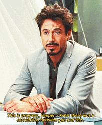 Tony Stark Negotiating His Lover Pepper  GIF
