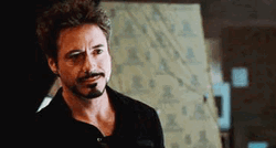 Tony Stark Radiating Smirk  GIF