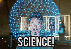 Tony Stark Science Fascination  GIF