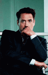 Tony Stark Thinking Gesture  GIF