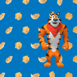 Tony The Tiger Dancing Falling Cereal GIF