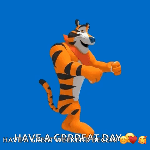 Tony The Tiger Dancing Have A Great Weekend GIF