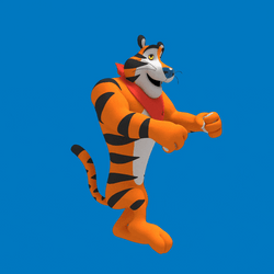 Tony The Tiger Dancing Running Man GIF