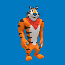 Tony The Tiger Fishing Hand Gestures GIF
