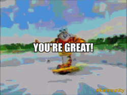 Tony The Tiger Surfing You're Great GIF