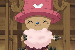 Tony Tony Chopper Eating Cotton Candy GIF