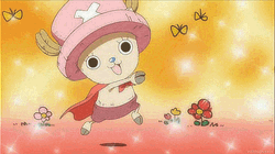 Tony Tony Chopper Happy Flowers GIF
