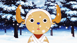 Tony Tony Chopper Laughing In Snow GIF