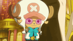 Tony Tony Chopper Pink Glasses GIF