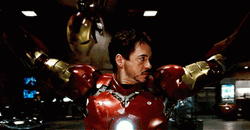 Tony Wearing Iron Man