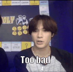Too Bad Man Makes Face GIF