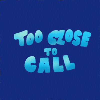 Too Close To Call Sticker GIF
