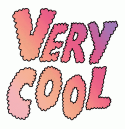 Too Cool Flashing Pink Text GIF