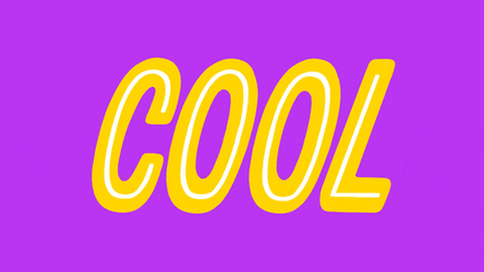 Too Cool Flashing Vector Art GIF
