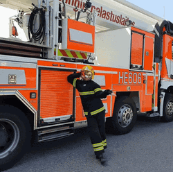 Too Cool Suave Firefighter GIF