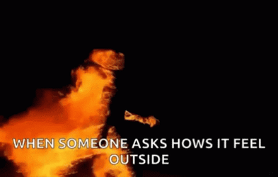 Too Hot Burning Body Walk GIF