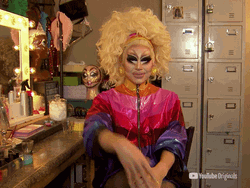 Too Much Makeup Queen Wave GIF