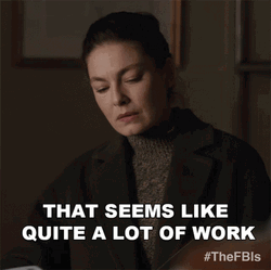 Too Much Work Alexa Davalos FBI GIF