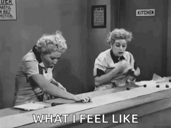 Too Much Work Funny Vintage Clip GIF