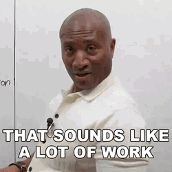 Too Much Work James Engvid Puckered Face GIF