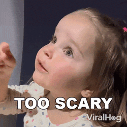 Too Scary Viralhog GIF