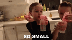 Too Small Claire Crosby With Young Boy GIF