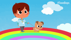 Toon Bops Walking Dog GIF